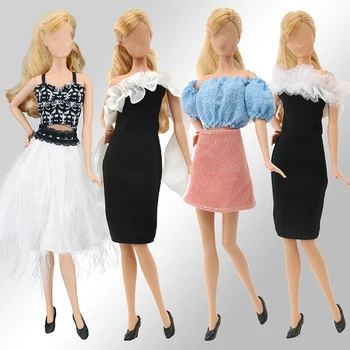 1 комплект модного платья для куклы 1: 6 на каждый день, юбка для вечеринки, Милое платье, одежда для кукол, аксессуары для игрушек 12 дюймов, подарок для детей