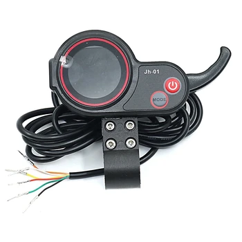 1 Шт. Светодиодный дисплей с акселератором Для отображения скорости и пробега Электрический скутер JH-01 с длительным измерением 36/48 В Черный