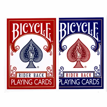1 ШТ синих/красных оригинальных обычных игральных карт для покера Rider Back Стандартные колоды