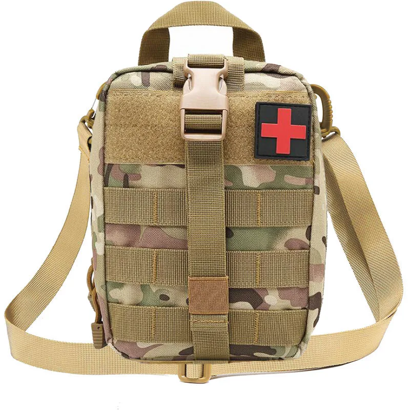 Военно-тактическая сумка через плечо для кемпинга, пешего туризма, мужчин, охоты, Страйкбола, Аптечка первой помощи, Медицинская Быстросъемная Поясная сумка Molle Изображение 0