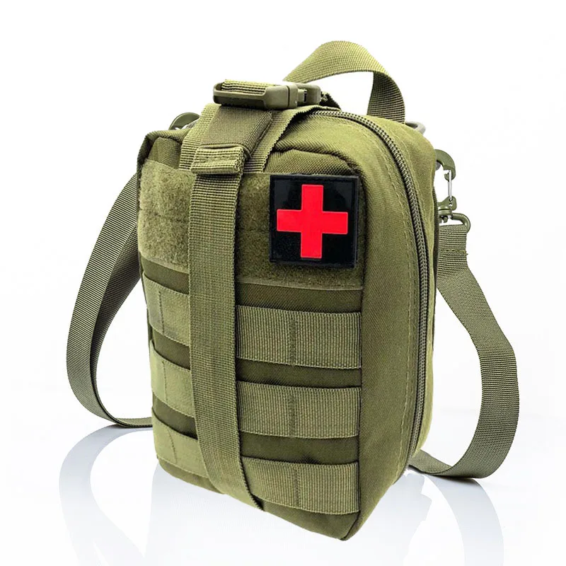 Военно-тактическая сумка через плечо для кемпинга, пешего туризма, мужчин, охоты, Страйкбола, Аптечка первой помощи, Медицинская Быстросъемная Поясная сумка Molle Изображение 3