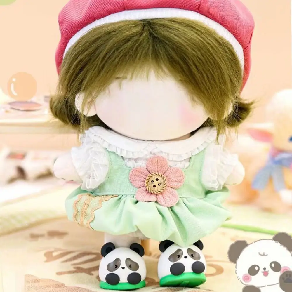 20 см Кукольная обувь Повседневная одежда для куклы с кроликом и пандой, одежда для куклы-медведя ручной работы, Подарки на день рождения Изображение 2