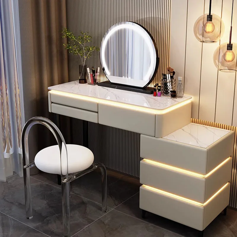 Современный Роскошный туалетный столик с выдвижными ящиками, Косметический столик для спальни, Органайзер Nordic, Туалетный столик с зеркалом, Мебель для спальни Meuble Изображение 0
