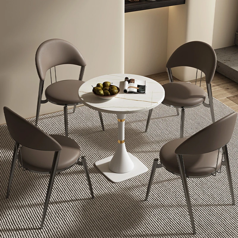 Кухонные обеденные стулья Nordic Представлены Роскошной кухней Обеденные стулья на открытом воздухе Современная мебель для дома Silla Comedor SR50DC Изображение 2
