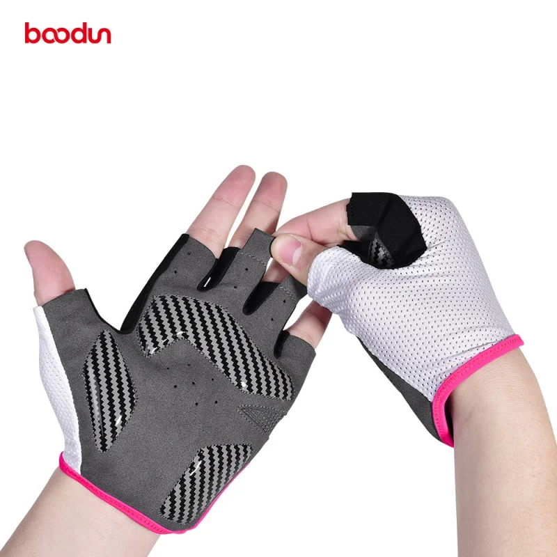 Новые спортивные перчатки для занятий велоспортом на открытом воздухе с силиконовой печатью на полпальца Оптом Изображение 4