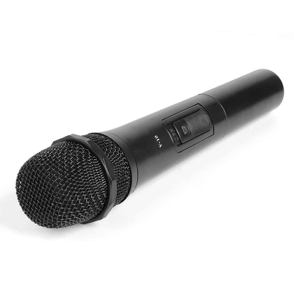 Поющий микрофон V10, Кардиоидный Полярный звукосниматель, Беспроводной ручной микрофон с USB-приемником для караоке, громкоговоритель Изображение 1