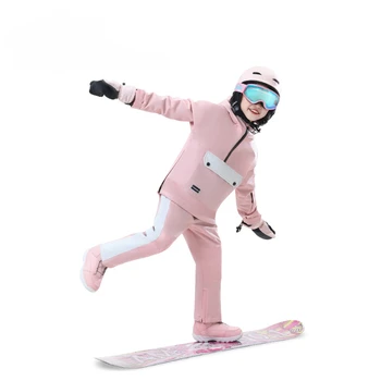 2023 Зимний Новый детский лыжный костюм для мальчиков и девочек, спорт на открытом воздухе, Велоспорт, Сноуборд, водонепроницаемые теплые хлопковые лыжные комбинезоны
