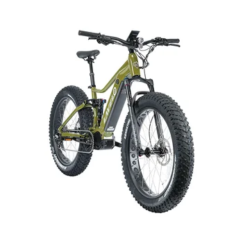 26-дюймовый Fat ebike горный велосипед softtail BAFANG m620 со средним двигателем спереди и сзади с двойным воздушным амортизатором EMTB 48v 1000w fat E-bike