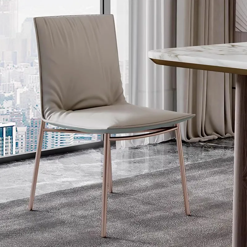 Роскошные обеденные стулья, современные табуреты для отдыха, рестораны, простые креативные обеденные стулья, кухонные стулья в скандинавском стиле, мебель для гостиной Изображение 0