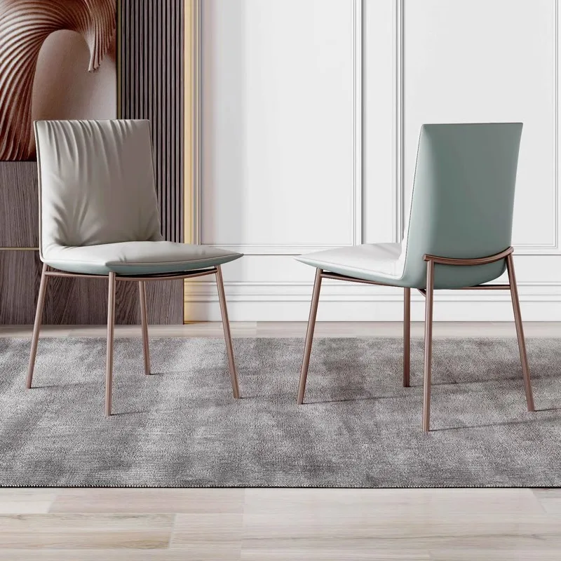 Роскошные обеденные стулья, современные табуреты для отдыха, рестораны, простые креативные обеденные стулья, кухонные стулья в скандинавском стиле, мебель для гостиной Изображение 1