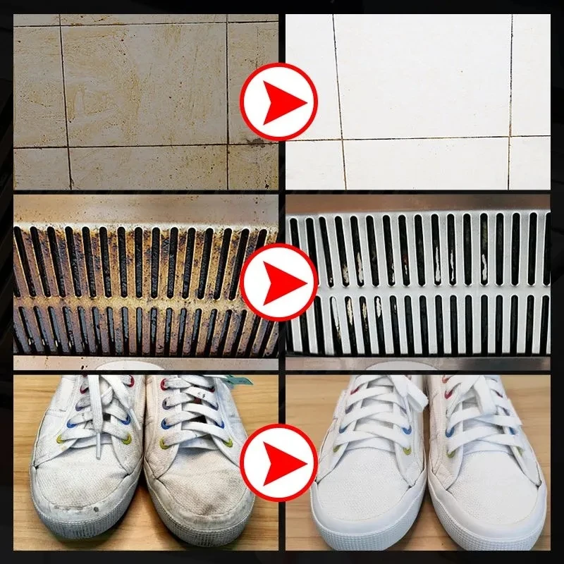 Очищающий крем для белой обуви Многофункциональное чистящее средство с салфеткой для удаления пятен, паста для ухода за спортивной обувью Изображение 5
