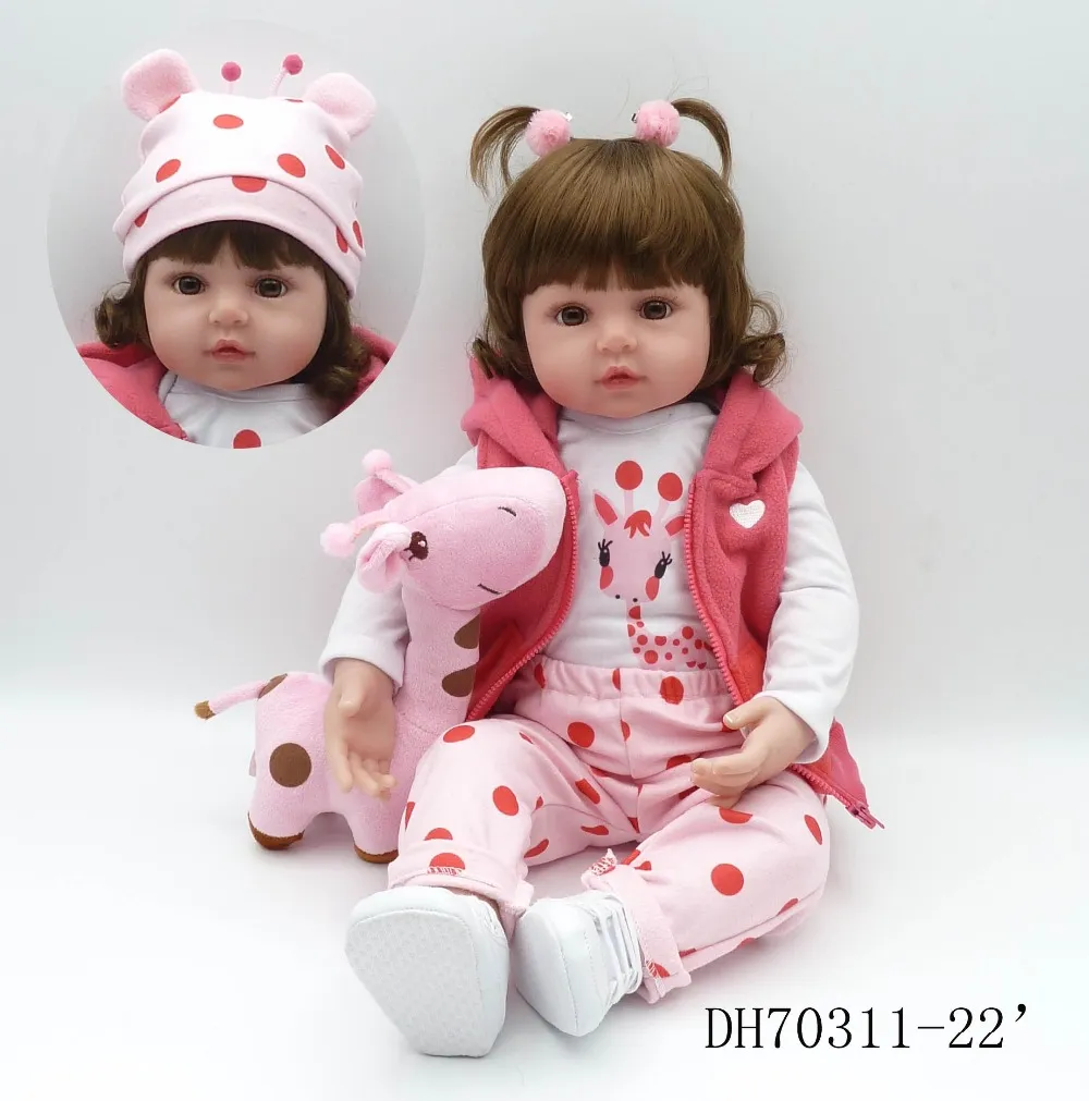 кукла bebe reborn для малышей 47 см, мягкие силиконовые куклы reborn baby, мягкое тело, реалистичная менина, Рождественский сюрприз, подарки для девочек, кукла Изображение 2