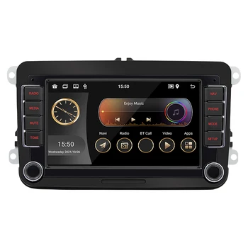 7-дюймовый Автомобильный Радиоприемник, совместимый с Bluetooth, Беспроводной Carplay Android Auto FM-радио Mirrorlink Автомобильный MP5-плеер HD WiFi Android 11 для VW