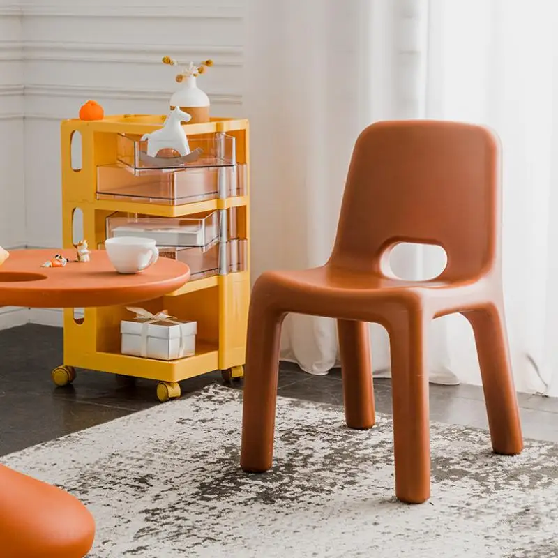 Молодежный письменный стол Пластиковый Обеденный стул Для отдыха на открытом воздухе, обеденный стул для гостиной, эргономичная Детская современная мебель для детей YY50DC Изображение 1