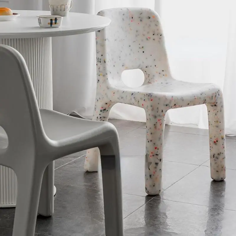 Молодежный письменный стол Пластиковый Обеденный стул Для отдыха на открытом воздухе, обеденный стул для гостиной, эргономичная Детская современная мебель для детей YY50DC Изображение 2