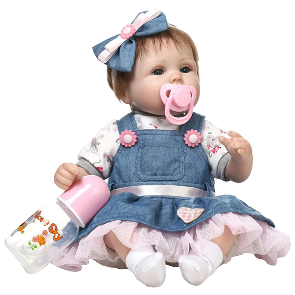 Реквизит для новорожденных, кукла-имитатор с голубыми глазами, реалистичные куклы-Реборн, игрушки для подарков Изображение 0
