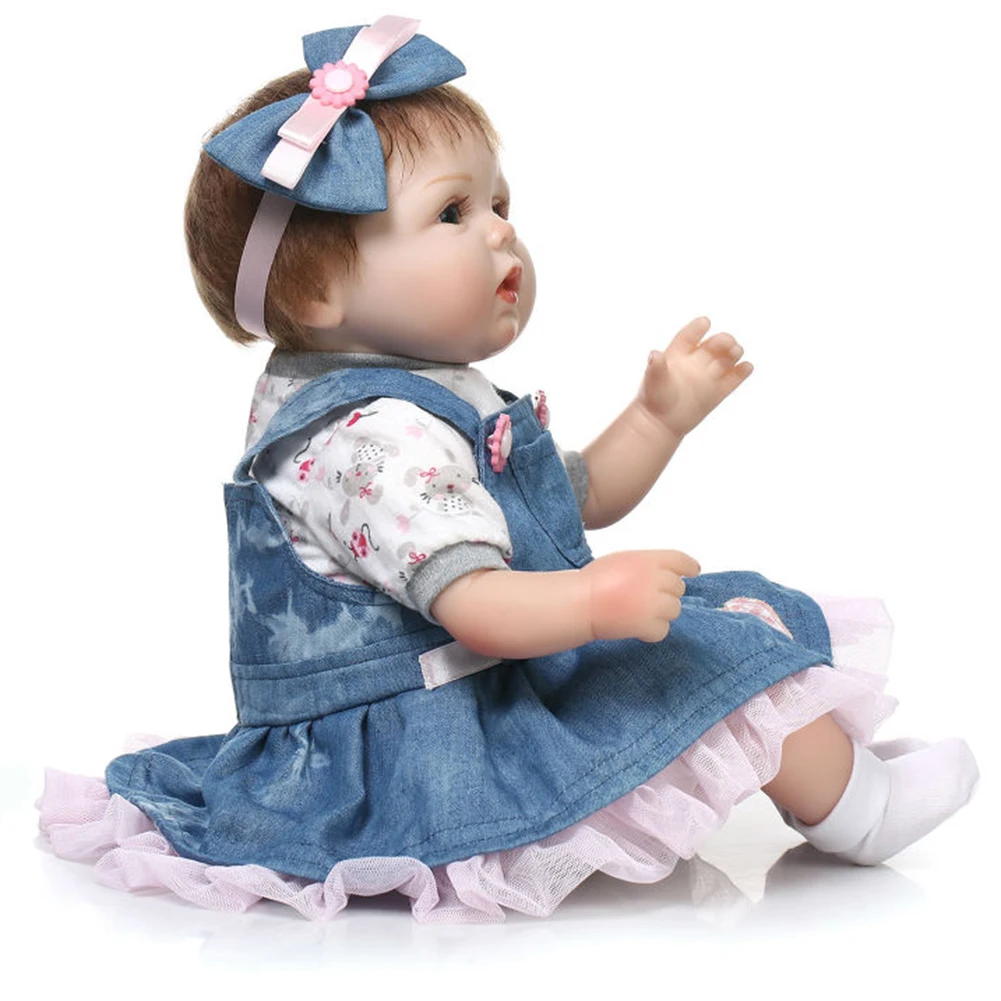 Реквизит для новорожденных, кукла-имитатор с голубыми глазами, реалистичные куклы-Реборн, игрушки для подарков Изображение 1