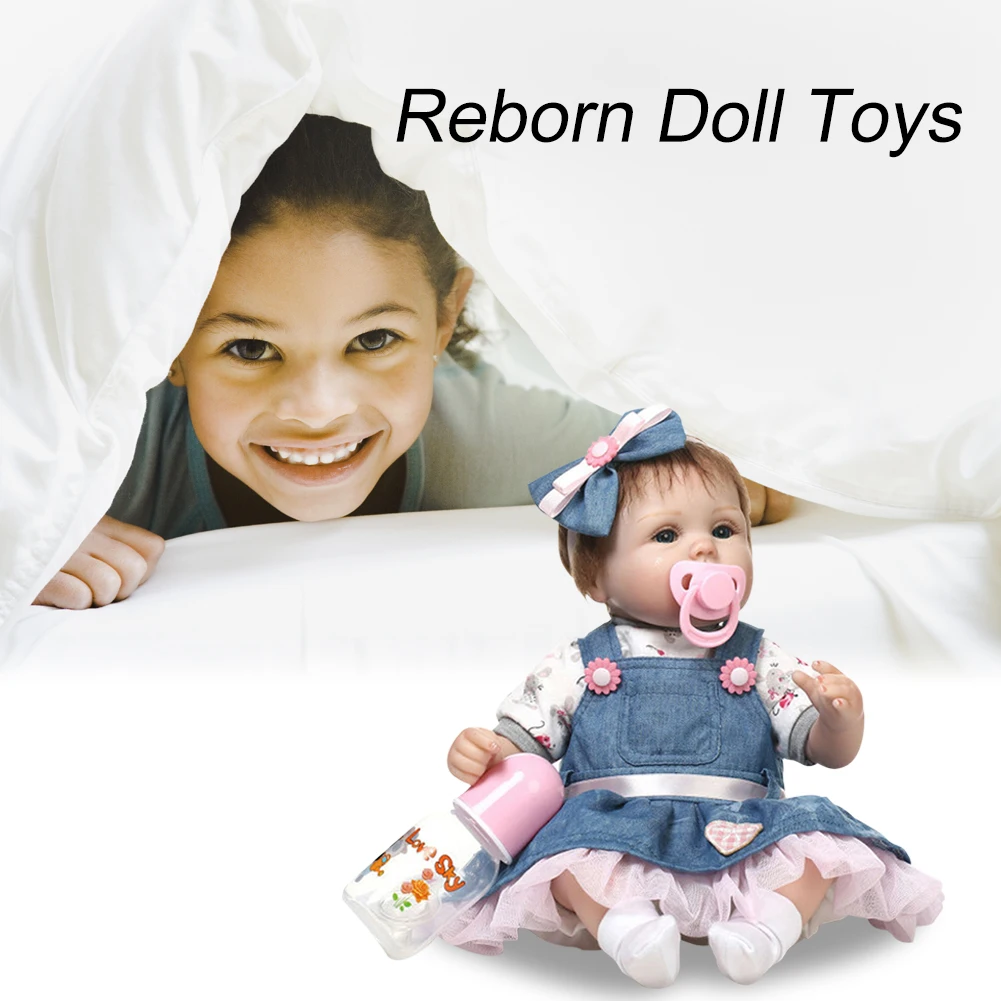 Реквизит для новорожденных, кукла-имитатор с голубыми глазами, реалистичные куклы-Реборн, игрушки для подарков Изображение 3