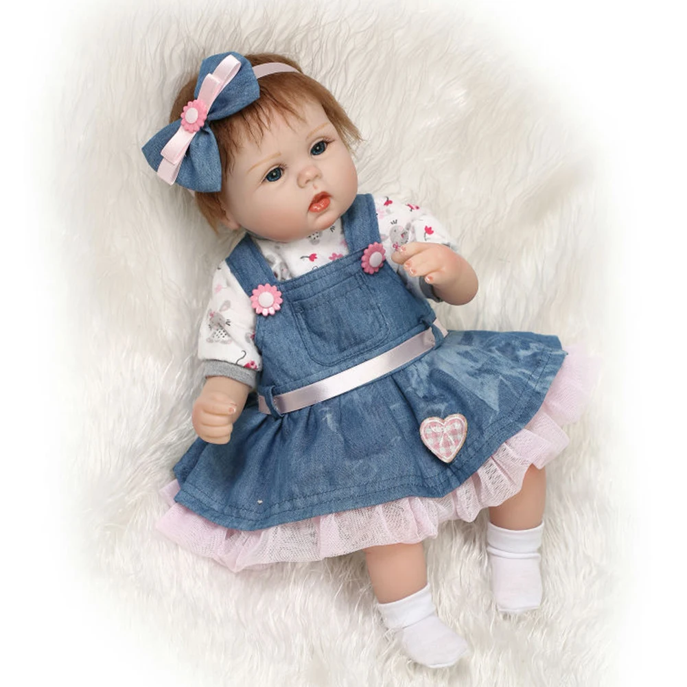 Реквизит для новорожденных, кукла-имитатор с голубыми глазами, реалистичные куклы-Реборн, игрушки для подарков Изображение 5