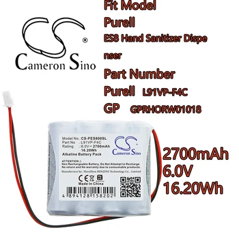 Cameron Sino 2700mAh 6.0V Аккумулятор для личной Гигиены Серии GP ES8 Диспенсер Дезинфицирующего Средства Для рук Purell L91VP-F4C неперезаряжаемый