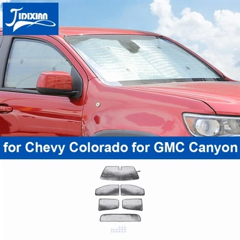 JIDIXIAN Автомобильное Переднее Заднее Лобовое Стекло Солнцезащитный Козырек для Chevrolet Colorado 2014 Up для GMC Canyon 2014-2022 Аксессуары