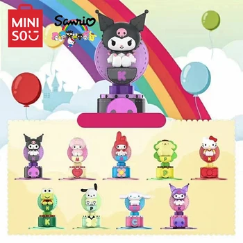 MINISO Sanrio Dream Skyscraper Кукольная Группа MyMelody Hello Kitty Пачакко Куроми Cinnamoroll Слепая Коробка Модель Детский Подарок