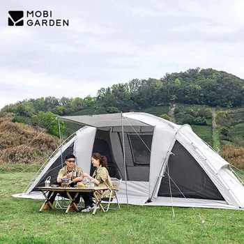 MOBI GARDEN ShiJia 14㎡ Обновите Походную палатку на открытом Воздухе Портативная Туристическая Палатка со снежной юбкой Дышащая Ветрозащитная Внутренняя Палатка x2