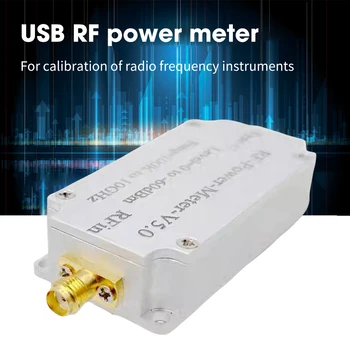 USB RF Power Detector USB Коммуникационный Измеритель Мощности 100K-10GHZ Тестер Экспорт Данных V5 Со Скоростью до 500 кбит/с 2 Курсора Меток для Радиолюбителей