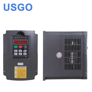 USGO Частотно-регулируемый привод VFD мощностью 4 кВт VFD Инвертор 3HP 380v Регулятор частоты вращения шпинделя двигателя