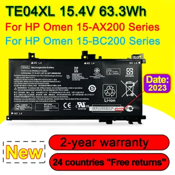 Аккумулятор для ноутбука 15,4 V 63.3Wh TE04XL для HP Omen 15-AX200 15-AX210TX 15-AX218TX 15-AX235NF 15-BC200 15-BC219TX HSTNN-DB7T TPN-Q173