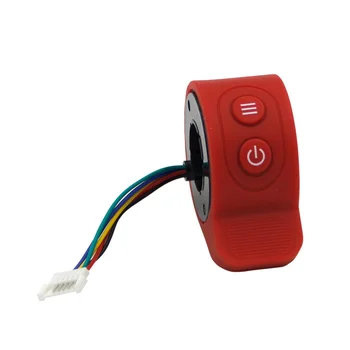 Акселератор электрического скутера для HX X6 X7 Триггерный акселератор, переключатель регулировки скорости дроссельной заслонки большим пальцем, красный