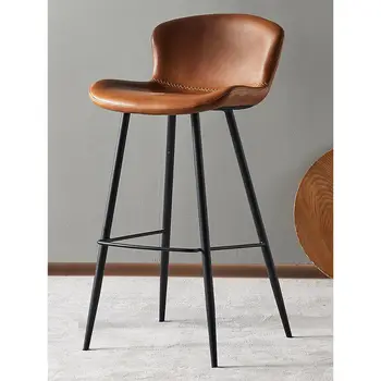 Барный стул домашний высокий стул современный минималистичный барный стул с задней спинкой передний стул ресторан творческий досуг барный стул