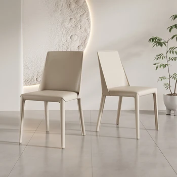 Белые Современные Кухонные Стулья, Обеденный Эргономичный Японский Напольный стул, Дизайнерский Минималистский Декор для салона