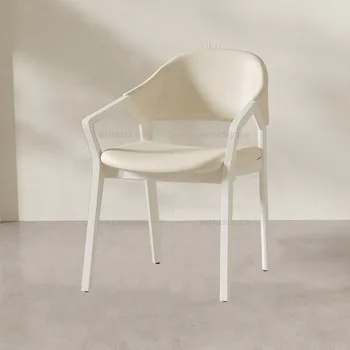 Белые шезлонги Роскошное кресло для столовой в скандинавском стиле Современная кухня Sillas Comedores Мебель для дома MQ50CY