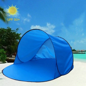 Всплывающая пляжная палатка, Переносной солнцезащитный козырек с защитой от ультрафиолета, Автоматические кемпинги на открытом воздухе, водонепроницаемые палатки, Навес для кемпинга, Пляжная палатка