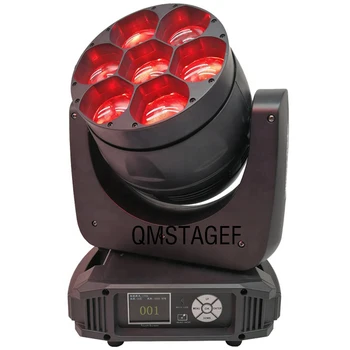 Высококачественная светодиодная подсветка 7x40 Вт 4в1 RGBW Osram с зумом и движущейся головкой для сцены Dj Disco Bar Light