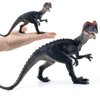 Детская Имитационная Модель Животного Статическая Твердая Двойная Корона Дракон Тираннозавр Динозавр Игрушка Двойные Шипы Украшения Дракона