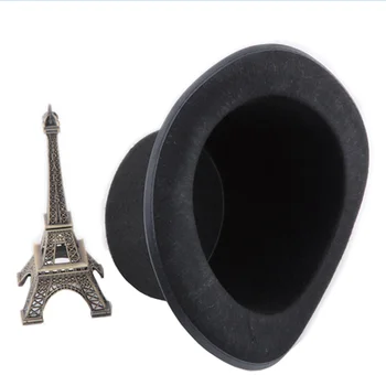 Джазовые шляпы Винтажная викторианская шляпа Черная атласная элегантная шляпа для мужчин на костюмированных вечеринках