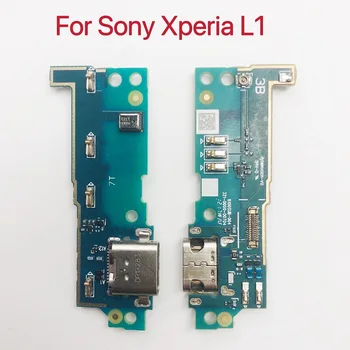 Для Sony Xperia L1 G3311 G3312 G3313 Порт зарядки USB зарядное устройство док-станция Разъем платы Гибкий кабель с микрофоном