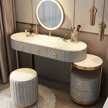 Легкие Роскошные зеркальные комоды для спальни, Скандинавская мебель для спальни, Креативный Домашний Туалетный столик, Минималистичный Современный шкаф для хранения вещей