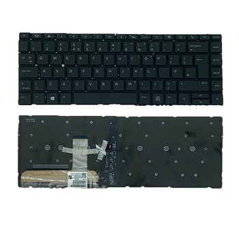 Новая клавиатура с подсветкой в Великобритании для ноутбука HP EliteBook X360 1040 серии G5 G4 Черного цвета P/N: 2H-BAZUKI64312