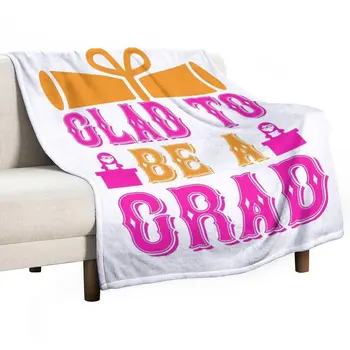 Новое Одеяло GLAD TO BE A GRAD, Фланелевое одеяло, покрывала для кровати, покрывала для кровати, Пушистое Мохнатое одеяло
