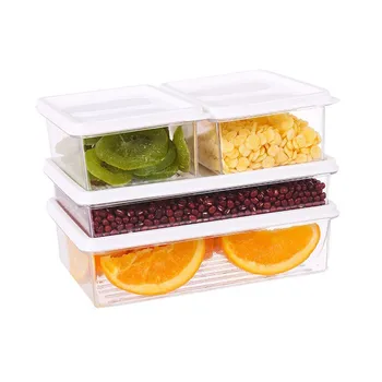 Органайзер для холодильника, контейнер для хранения продуктов, Кухонный ящик для хранения с ручкой для крышки, контейнер для свежих фруктов и овощей, резервуар для хранения