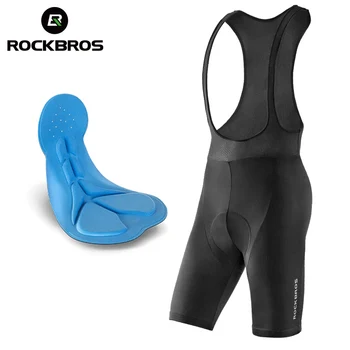 Официальные велосипедные шорты ROCKBROS, шорты-нагрудники, Летние велосипедные колготки с эластичной подкладкой, противоскользящая дышащая одежда для MTB Ciclismo под одеждой