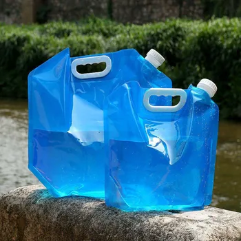 Переносная складная сумка для воды большой емкости, переносная сумка для воды в автомобиле, сумка для воды с клапаном, переносная