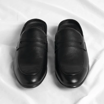Повседневная обувь на плоской подошве, женские пляжные сандалии с открытым носком, домашние туфли-шлепанцы, Мягкие мужские шлепанцы, Новинка 2023 года, модные тапочки для мужчин, Лоферы