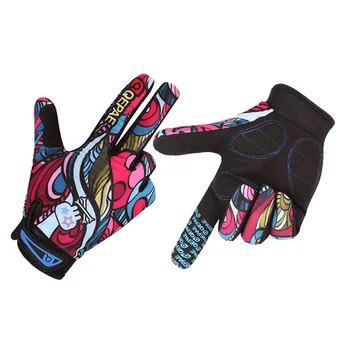 Противоударные нескользящие велосипедные перчатки с принтом, Велосипедные спортивные перчатки с полными пальцами, Сетчатые Гелевые Зимние мотоциклетные перчатки, мужские