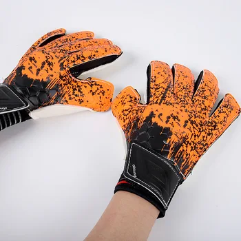 Профессиональные футбольные вратарские перчатки, тренировочные вратарские перчатки для уличного футбола, латексные износостойкие противоскользящие футбольные перчатки
