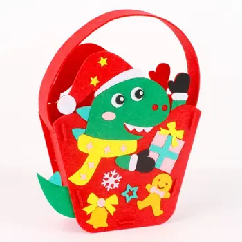 Развивающие игрушки в виде снеговика, Рождественская елка, Игрушка своими руками, Рождественская сумка из войлока, Игрушка для детского сада, упаковка материалов