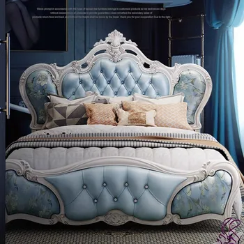 Скандинавская девушка, Уникальная Роскошная кровать размера Queen Size, Двуспальная кровать с мягкой обивкой, Современная мебель Princess Camas De Matrimonio Dormitorio